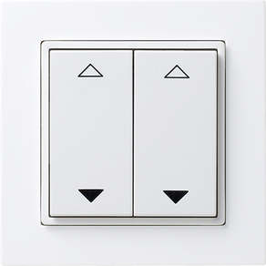 Schalter 55x55 4-Kanal Jalousie Gira reinweiß