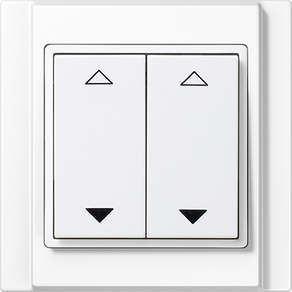 Schalter 4-Kanal Jalousie Jung alpinweiß