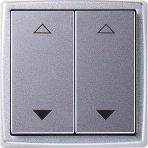 Schalter 4-Kanal Jalousie Mini aluminium