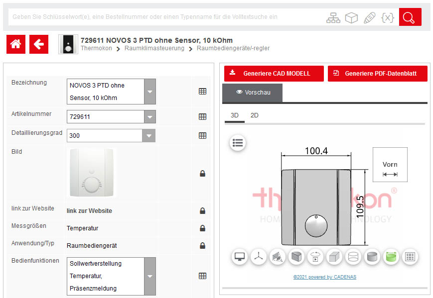 Screenshot BIM-Daten